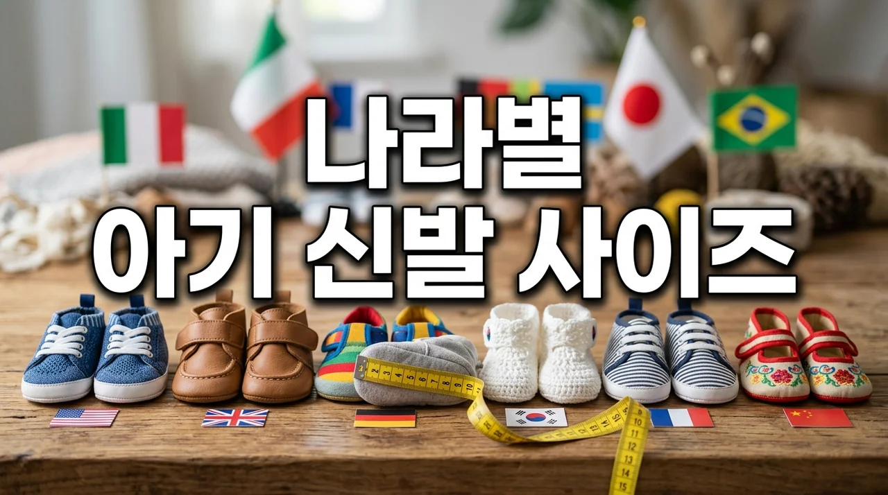 한눈에 보는 나라별 아기 신발 사이즈 완벽 가이드: 정확한 측정부터 해외 직구까지!