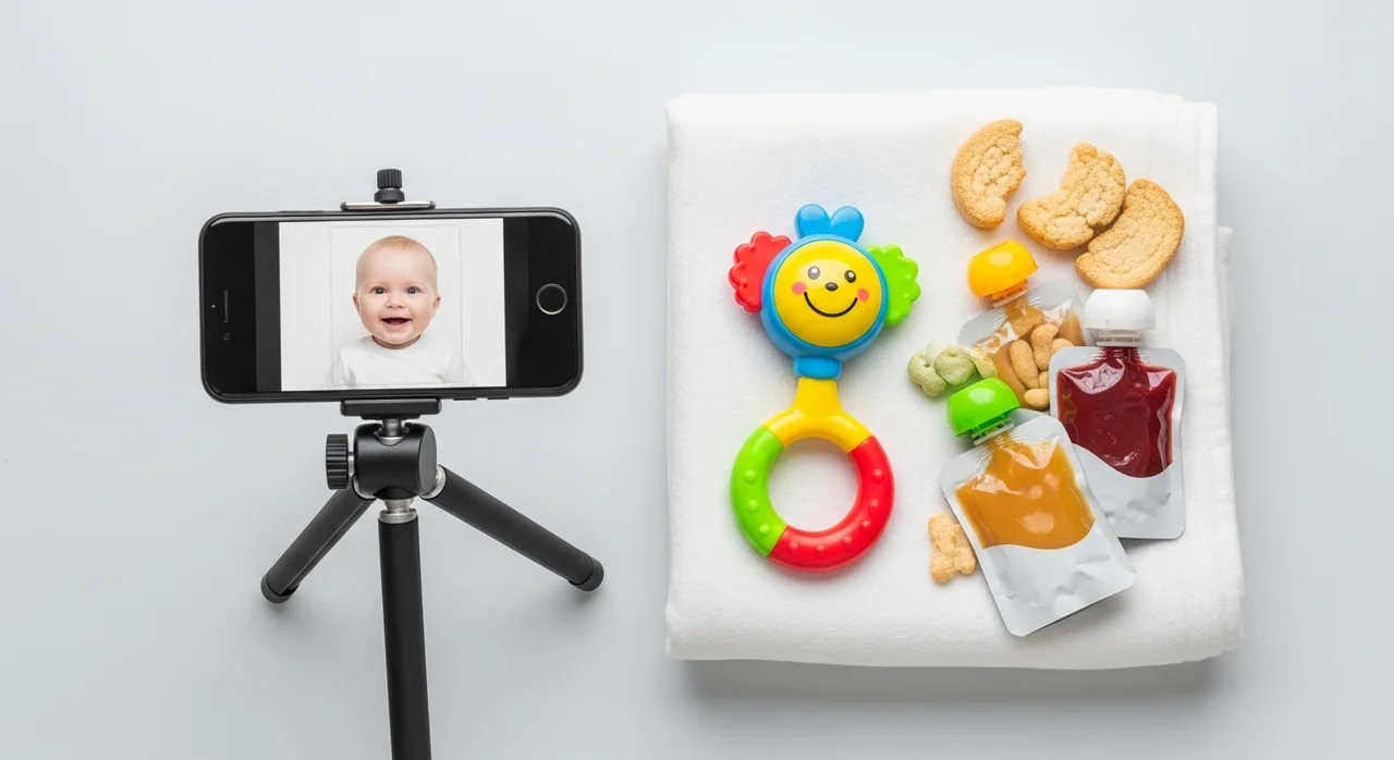 셀프 촬영 준비물: 성공적인 아기 증명사진을 위한 필수품