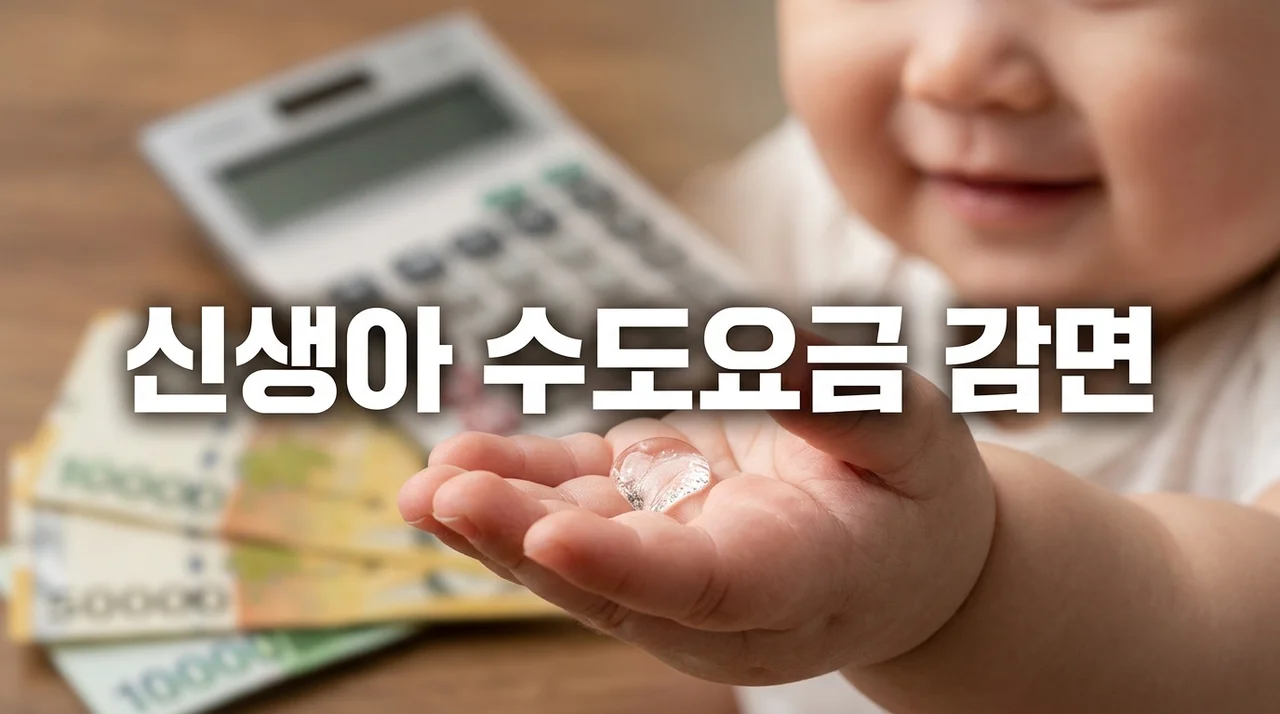 신생아 수도요금 감면신청: 출산가구 할인 혜택 총정리