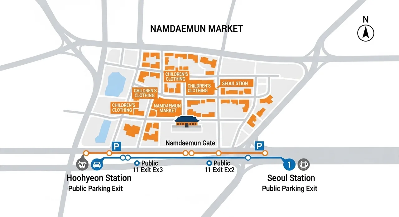 남대문 아동복 쇼핑, 주차 및 대중교통 완벽 가이드