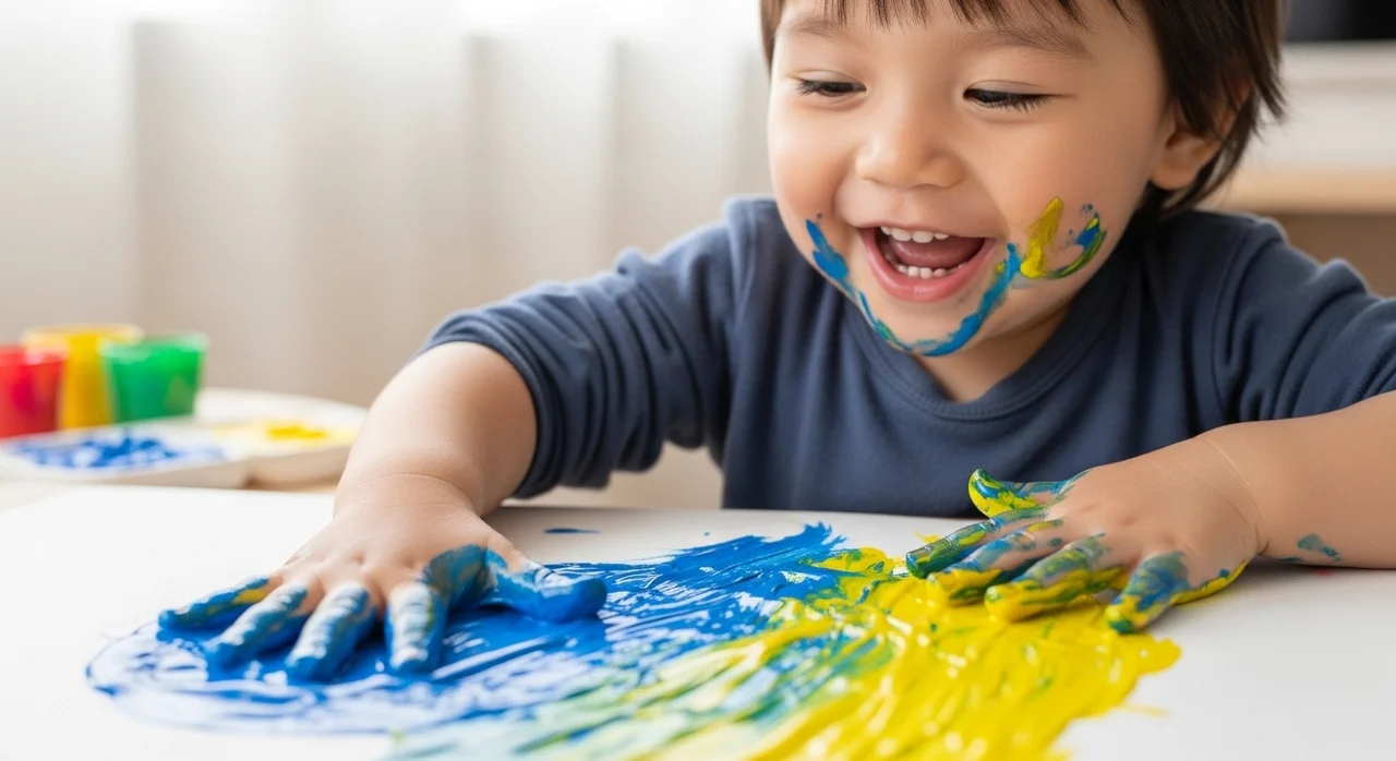 아기 소근육 발달과 색깔 인지, 왜 물감놀이가 정답일까요?