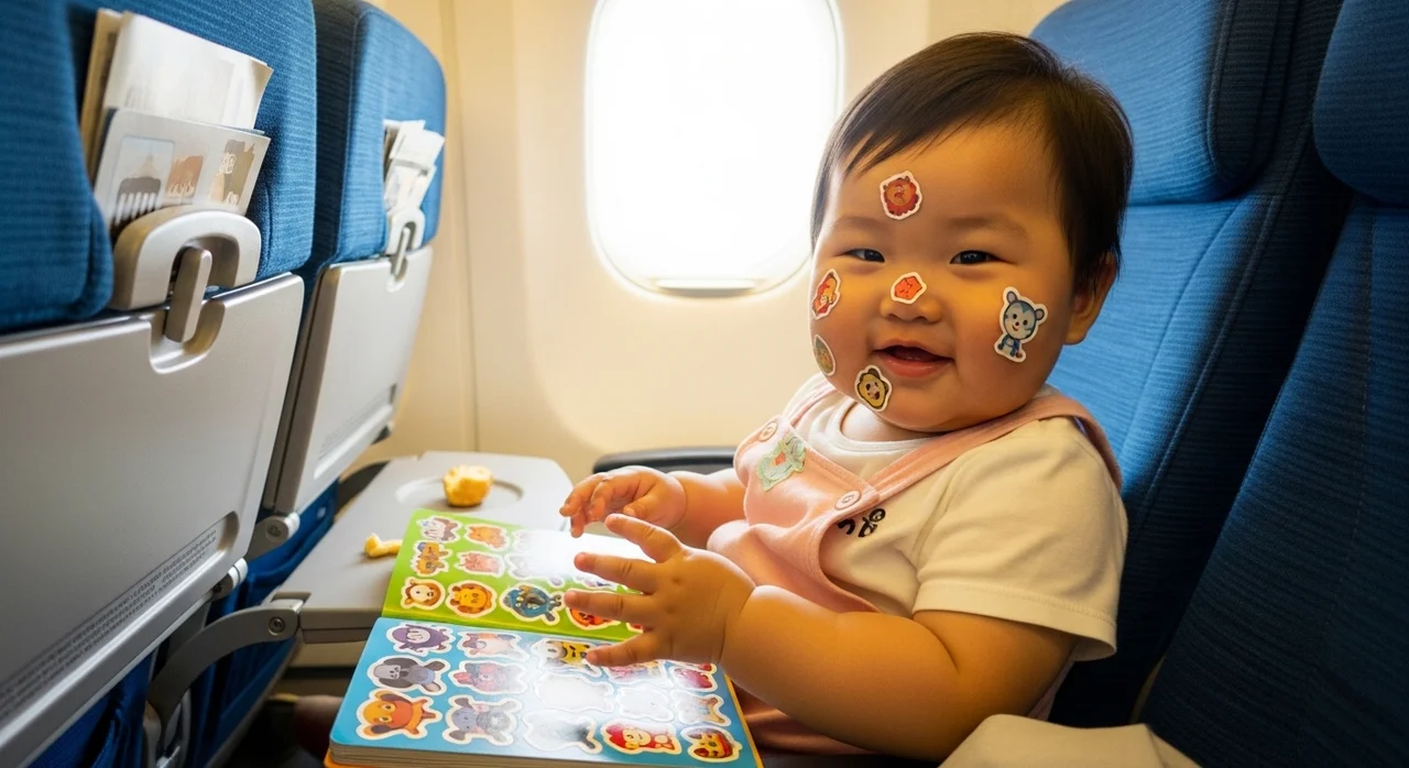 비행기 안에서 아기 울음 뚝! 기내 생존 전략