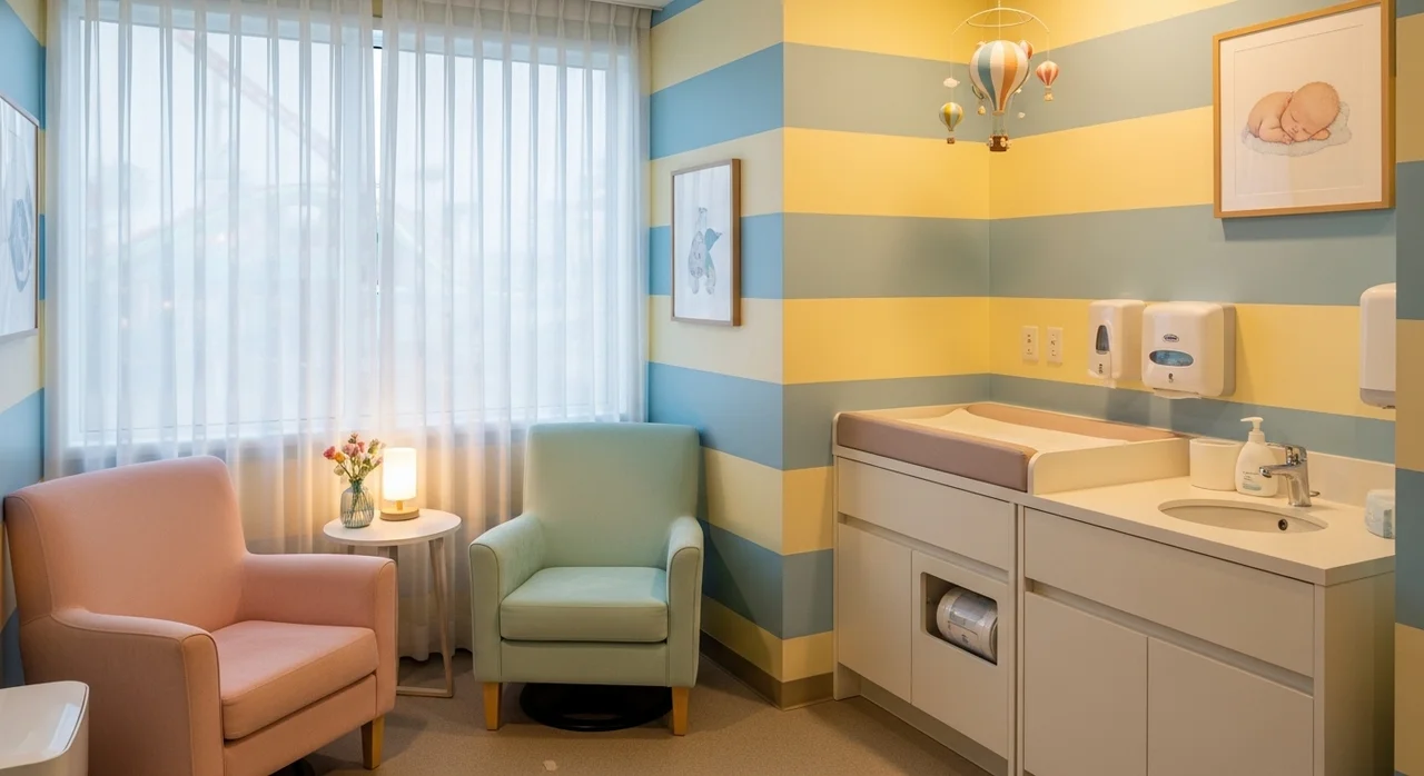 식사와 휴식: 아기 휴게실 및 추천 식당